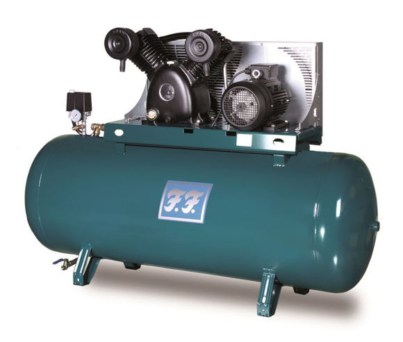 Bilde av kompr.3fase-5,5hk- stasj.-830lt/mi-270lt.t.indu. 230V