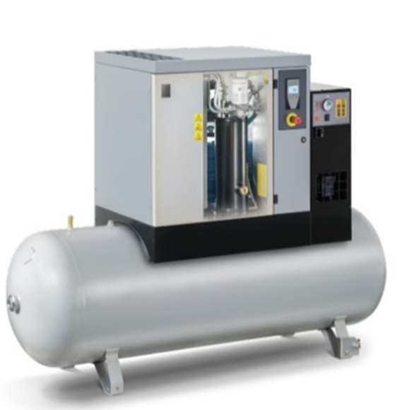 Bilde av Reno Monsun8 skruekompressor med kjøletørke 7,5kw 10bar 270ltr tank