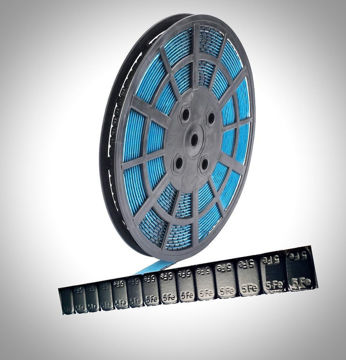 Bilde av Lodd 5gr SVART på rull, LIMING. 1200pr strips