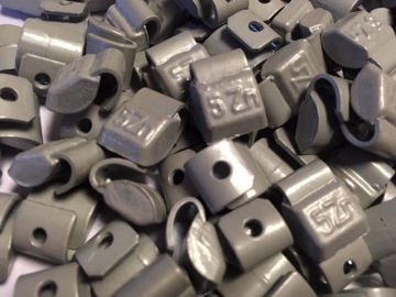 Bilde av lodd 5 gr.Zink STÅL FELG clip on 100 stk i eske