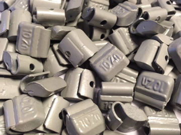 Bilde av lodd 10 gr.Zink STÅL FELG clip on 100 stk i eske