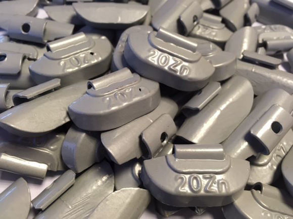 Bilde av lodd 20 gr.Zink STÅL FELG clip on 100 stk i eske