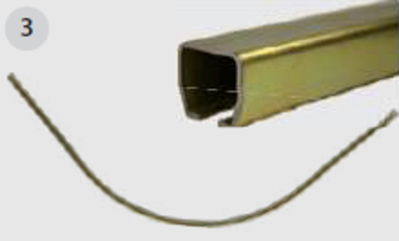 Bilde av Løpeskinnebøy 90° profil 28x30mm