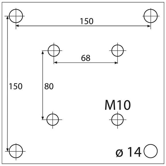 Bilde av Monteringsplate for vegg/tak roterende easywash365+