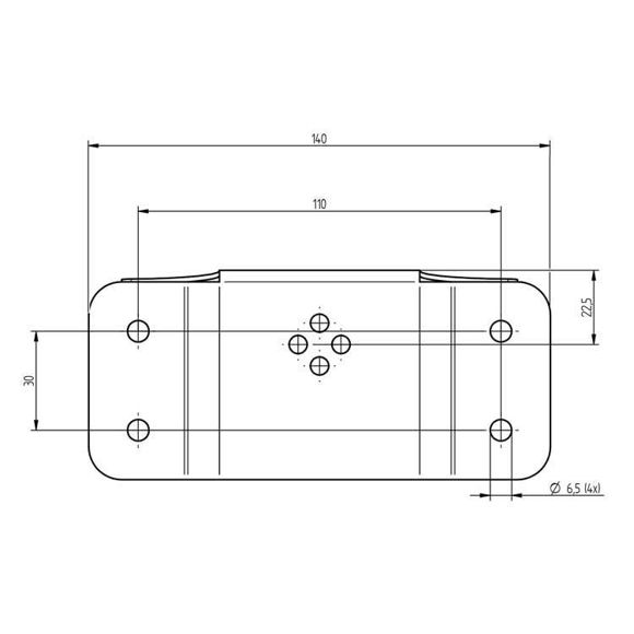 Bilde av Veggfeste ST-160 rustfritt stål