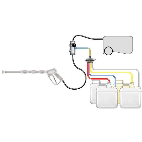 Bilde av Doseringsventil 4 ganger 9 mm: M14x1 BSP ST-160/167/168