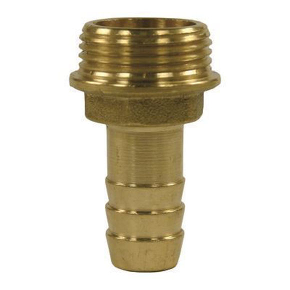 Bilde av Slangestuss 3/8" BSP-06 messing