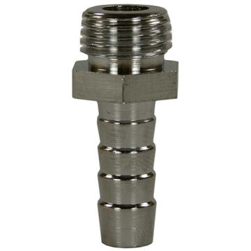Bilde av Slangestuss 1/2" BSP-19 rustfritt stål