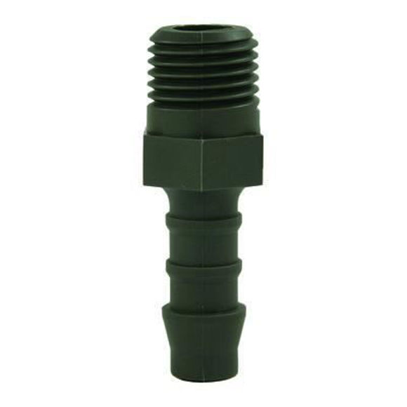 Bilde av slangestusse 1/4" BSP-06 polyamid (PA6)"