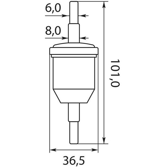 Bilde av Oljefilter NW 6/8 plast