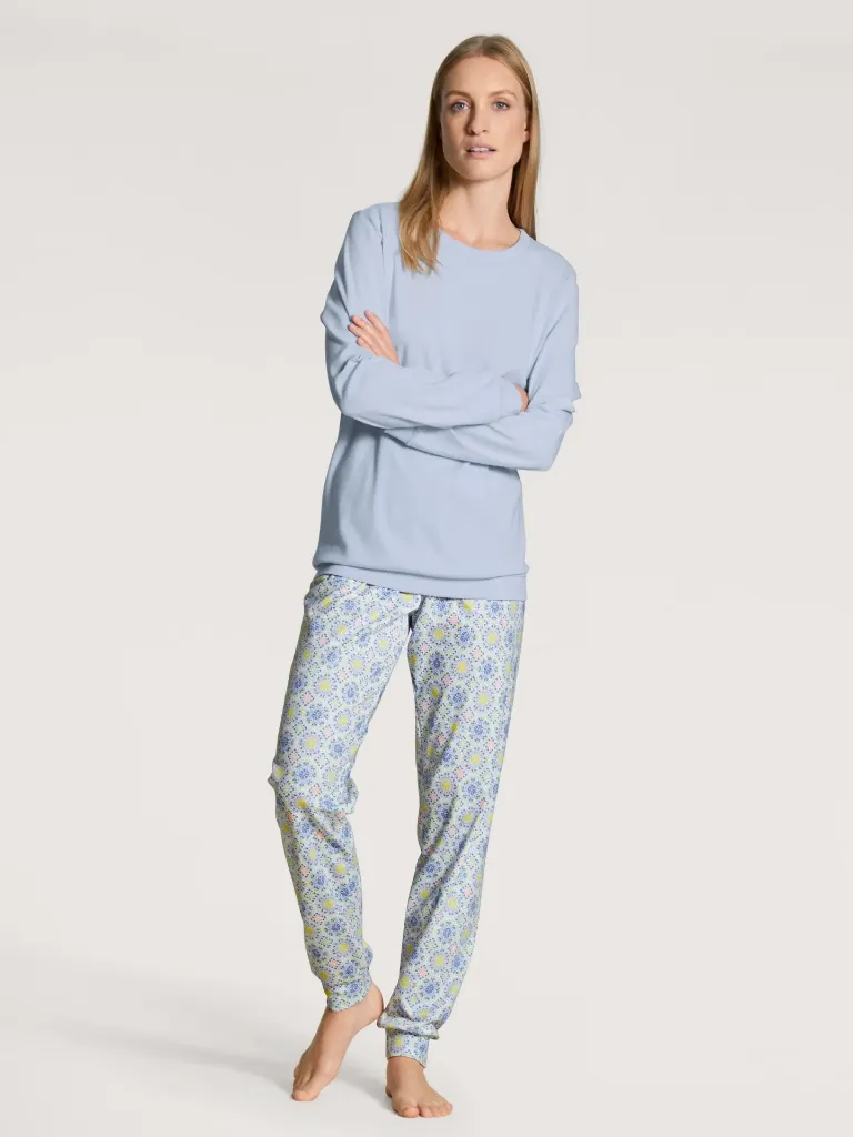 Bilde av Calida DAYLIGHT DREAMS pyjama with cuff, harmony blue
