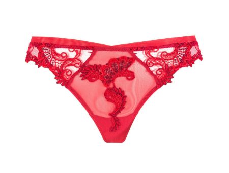 Ultimate luxury ** Silk G-String with Chantilly lace 1702