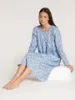 Bilde av Calida SOFT COTTON long-sleeved nightgown, allure blue