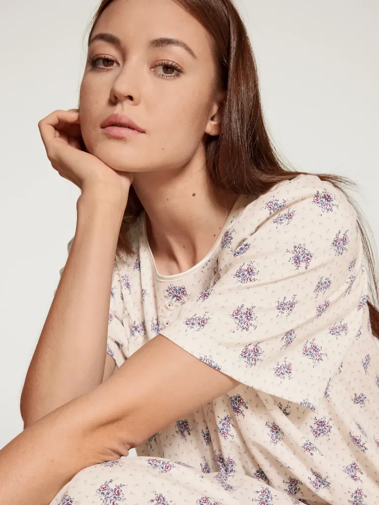 Bilde av Calida SOFT COTTON short-sleeved nightgown, cold rose