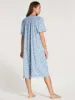 Bilde av Calida SOFT COTTON short-sleeved nightgown, allure blue