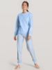 Calida LOVELY NIGHTS pyjamas with cuff, cerulean blue