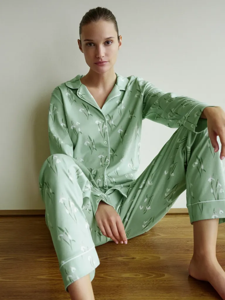 Calida ENDLESS DREAMS pyjamas, light aqua