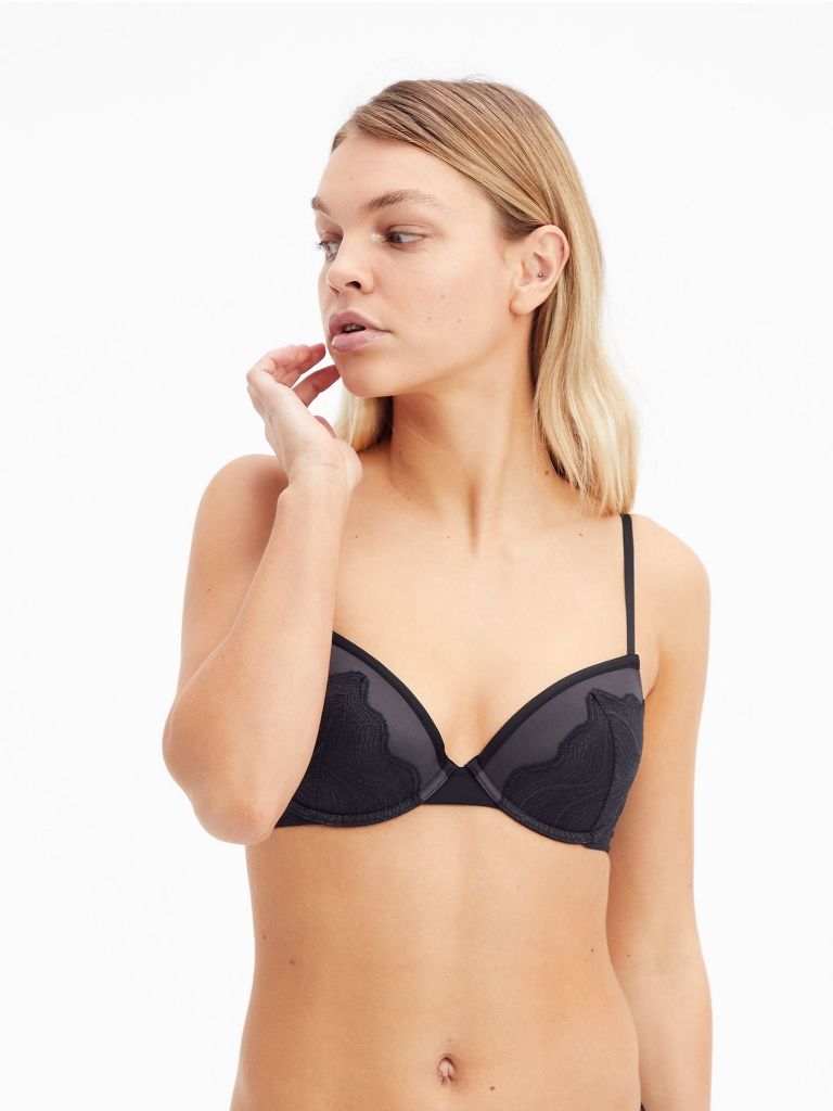 Push-up Demi Bra - Black