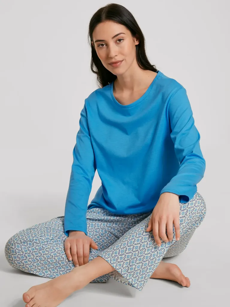 Calida SPRING NIGHTS pyjamas, azurit blue