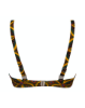 Antigel LA MUSE AFRICA triangle under-wired bikini top, jaune africa