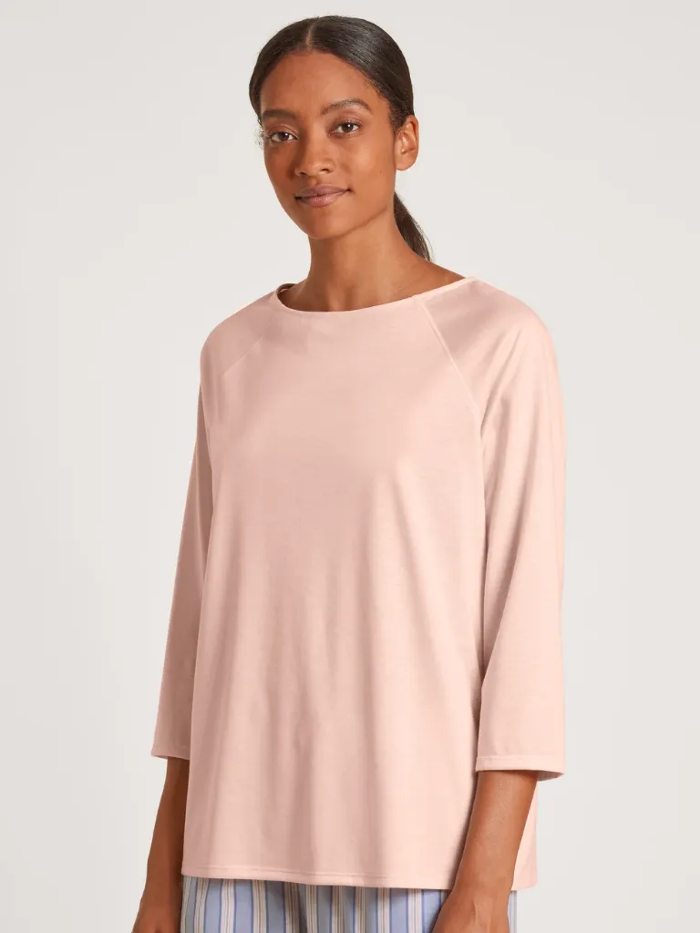 Calida FAVORITES ROSY shirt with 3/4 sleeves, pearl blush