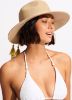 Seafolly SHADY LADY collapsible fedora hat, gold