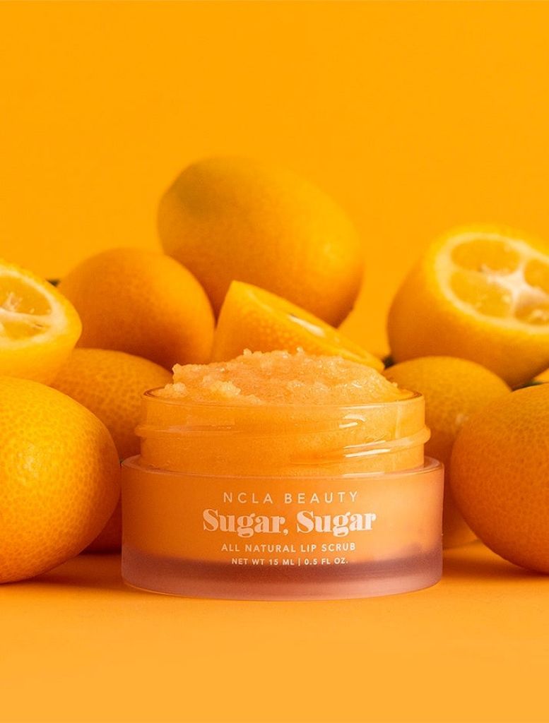 NCLA Beauty SUGAR SUGAR lip scrub, kumquat