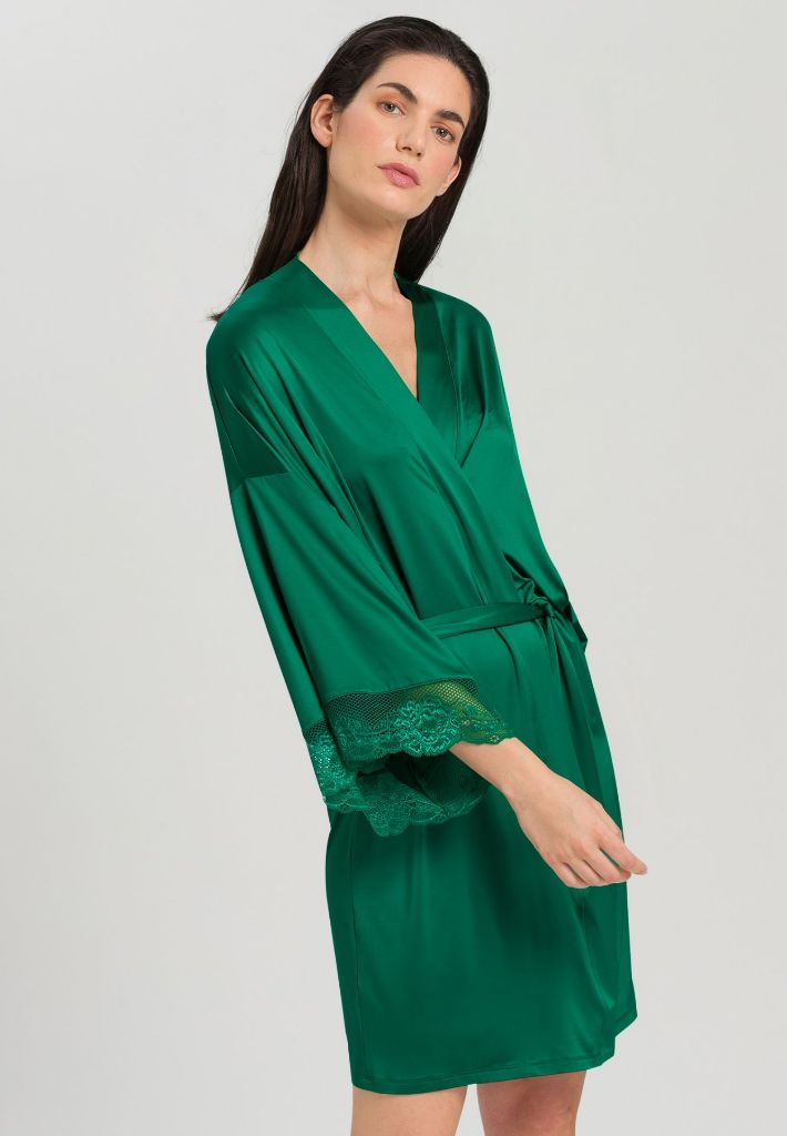 Hanro LOVIS kimono, emerald