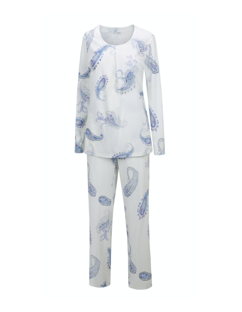 Fürstenberg CHAMONIX pyjamas, weiss/blue