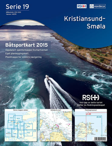 Bilde av Båtsportkart Serie 19-Kristiansund-Smøla
