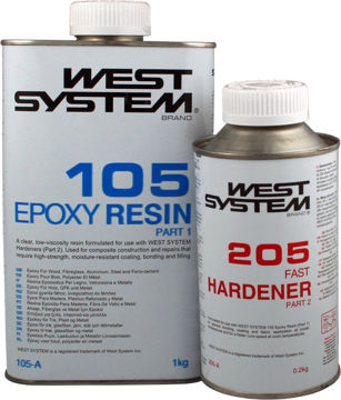 Vis detaljer for West System epoxy resin og herder A-pakke Bilde av West System epoxy resin og herder A-pakke