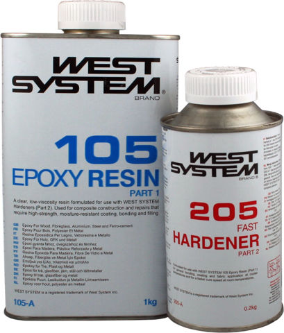 Bilde av West System epoxy resin og herder A-pakke