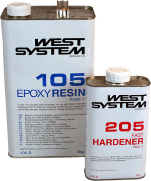 Vis detaljer for West System epoxy resin og herder B-pakke Bilde av West System epoxy resin og herder B-pakke