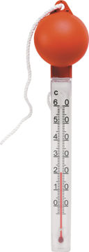 Vis detaljer for Badetermometer, orange topp, flytende Bilde av Badetermometer, orange topp, flytende