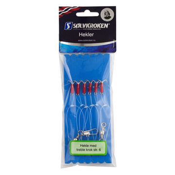 Vis detaljer for Sølvkroken Sildehekle - Treble krok Bilde av Sølvkroken Sildehekle - Treble krok