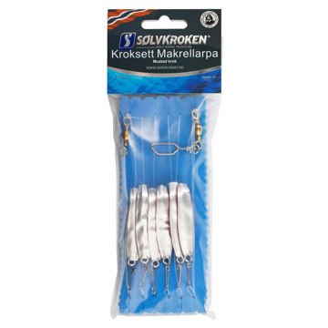 Vis detaljer for Sølvkroken Kroksett Makrellharpa Bilde av Sølvkroken Kroksett Makrellharpa