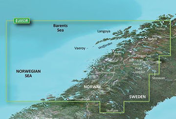 Vis detaljer for BLUECHART G3 KART TRONDHEIMSFJORDEN-TROMSØ Bilde av BLUECHART G3 KART TRONDHEIMSFJORDEN-TROMSØ