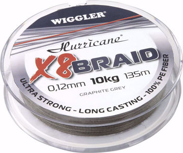 Vis detaljer for Hurricane X8 Braid Graphite Grey 270m Bilde av Hurricane X8 Braid Graphite Grey 270m
