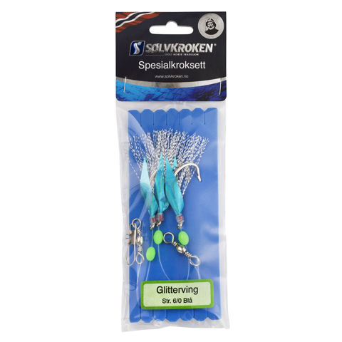 Bilde av GLITTERVING BLÅ 6/0