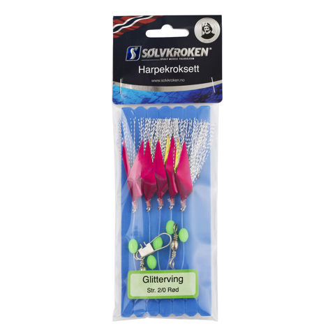 Bilde av GLITTERVING RØD 8/0