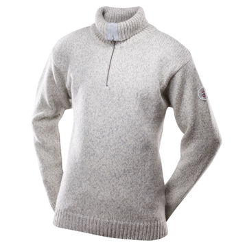 Vis detaljer for DEVOLD NANSEN SWEATER ZIP NECK GREY MELANGE Bilde av DEVOLD NANSEN SWEATER ZIP NECK GREY MELANGE
