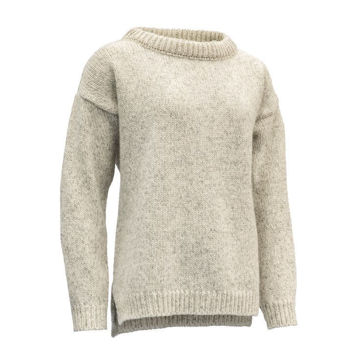 Vis detaljer for DEVOLD NANSEN WOMANS SPLIT SEAM SWEATERS GREY MELANGE Bilde av DEVOLD NANSEN WOMANS SPLIT SEAM SWEATERS GREY MELANGE