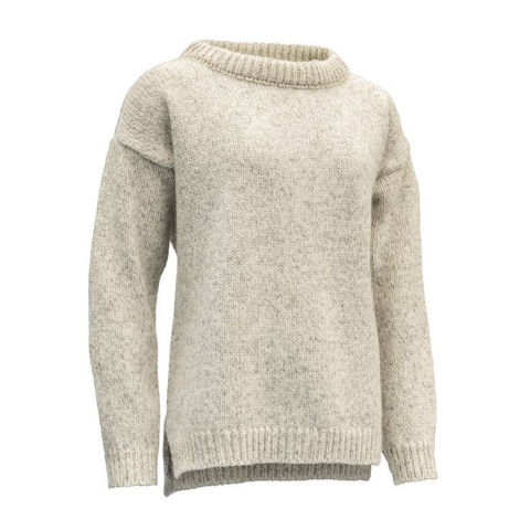 Bilde av DEVOLD NANSEN WOMANS SPLIT SEAM SWEATERS GREY MELANGE