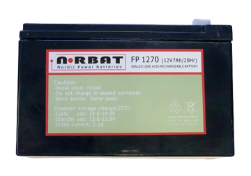 Vis detaljer for NORBAT AGM BATTERI 12V 7AH Bilde av NORBAT AGM BATTERI 12V 7AH