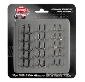 Vis detaljer for Berkley Fusion Treble Krok Kit 30pk Bilde av Berkley Fusion Treble Krok Kit 30pk