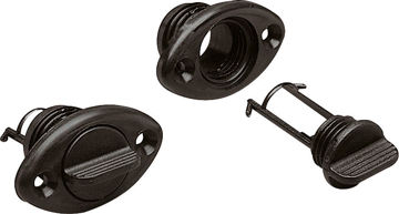 Vis detaljer for Lenseplugg m/skruehull nylon sort Bilde av Lenseplugg m/skruehull nylon sort