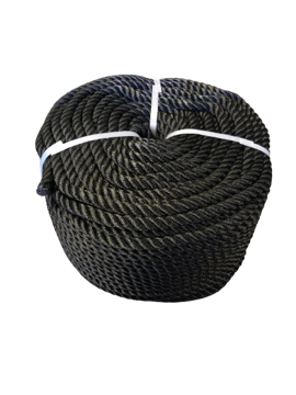 Bilde av Sort polyestertau kveil 150m 14mm