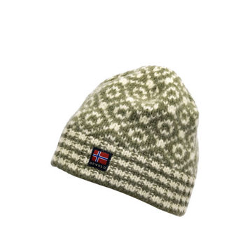 Vis detaljer for Devold svalbard Beanie olive/offwhite Bilde av Devold svalbard Beanie olive/offwhite