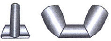 Bilde av Vingemutter A4 DIN 315