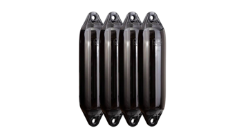 Vis detaljer for Polyform fender F-serie sort 4-pk Bilde av Polyform fender F-serie sort 4-pk